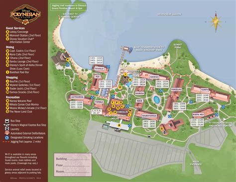 Polynesian Village Resort Map - KennythePirate.com