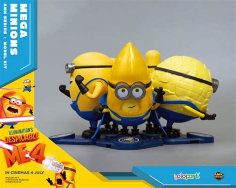 Yolopark AMK Series Despicable Me 4 Model Kits: Adorable Mega Minions ...