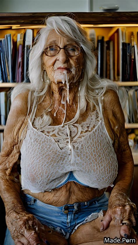 Sex Porn Bangs Hair Slutty Bukkake Indoors Fishnet Tank Top Granny Photo