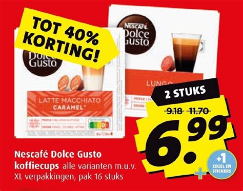 Nescaf Dolce Gusto Koffiecups Aanbieding Bij Nettorama