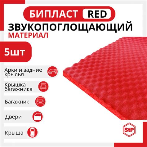 Шумоизоляция Бипласт Premium R.E.D. (1,0х0,75, пленка) 5 шт. - купить ...