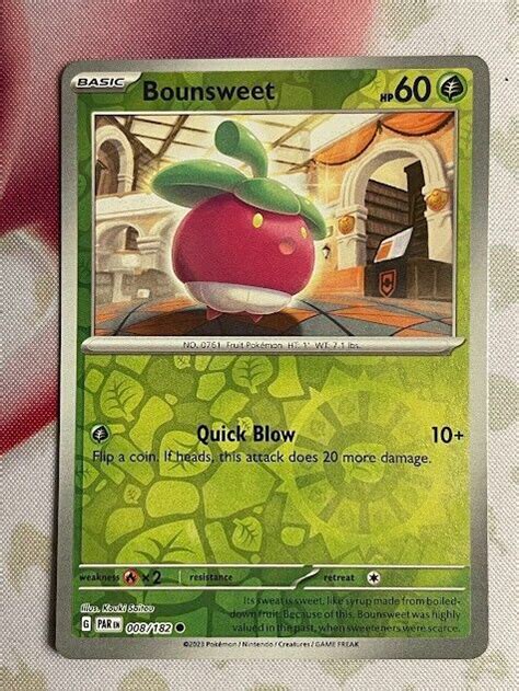 Pok Mon Tcg Bounsweet Sv Paradox Rift Reverse Holo Common Ebay