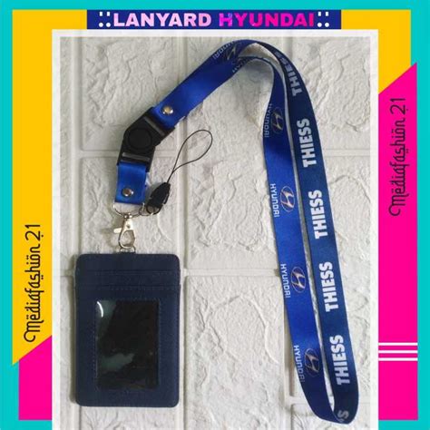 Lanyard Tali Gantungan Id Card Hyundai Free Strap Gantungan Hp