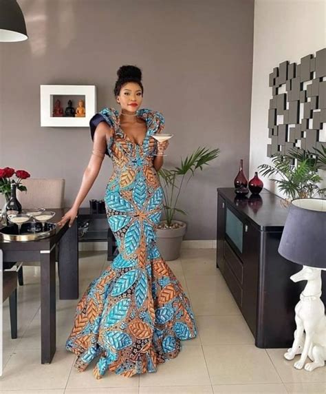 2021 Ankara Long Flare Gown Incredible Styles Ladeey