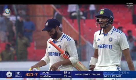 IND vs ENG 2nd Day Highlights: India score in the first innings is 421-7