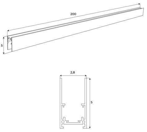 Maxlight Mt Deep Surface Mounted Magnetic Track M Maxlight