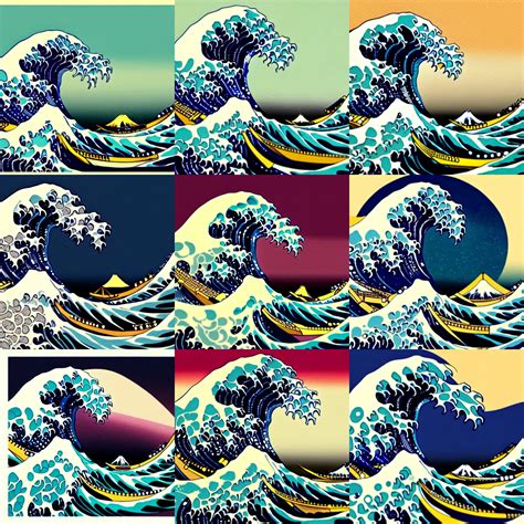 The Great Wave Off Kanagawa In The Style Of Atey Stable Diffusion