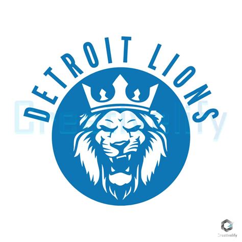 Detroit Lions Football Logo Svg Nfl Team File Download Creativelify