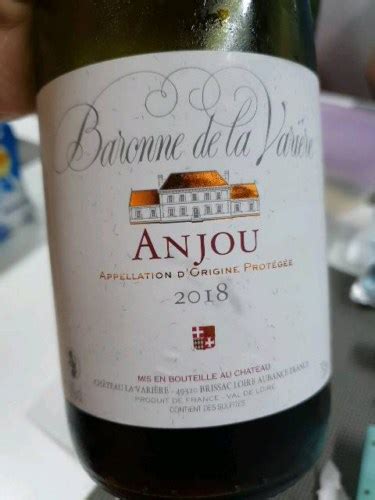 Ch Teau La Vari Re Baronne De La Vari Re Anjou Vivino