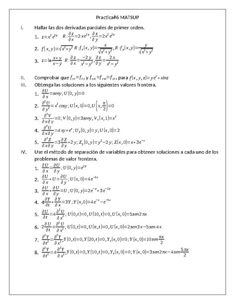 Pr Ctica Matsup Practica Matsup I Hallar Las Dos Derivadas