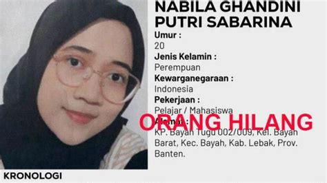 Inilah Sosok Nabila Mahasiswi Uii Yogyakarta Yang Dilaporkan Hilang