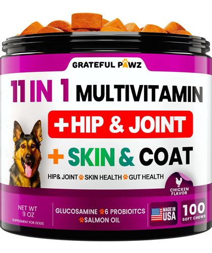 Multivitamnico Masticable Para Perros Con Glucosamina Vitam Envío gratis