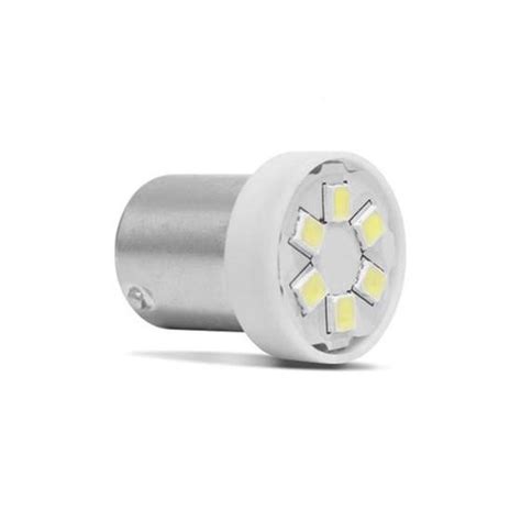 Lâmpada tipo 67 6 leds azul 12v 10w 10 pçs alto brilho 1 polo pisca