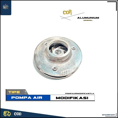 Jual Sparepart Kipas Impeller Pompa Air Modifikasi Cor Alumunium