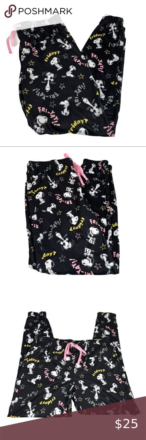 Peanuts Snoopy Friday Fri Yay Pajama Bottoms Pajama Bottoms Snoopy