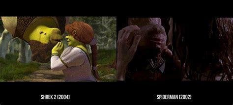 Scenes From Shrek Side-By-Side With Scenes Of The Movies Shrek Makes Fun Of | Gizmodo Australia