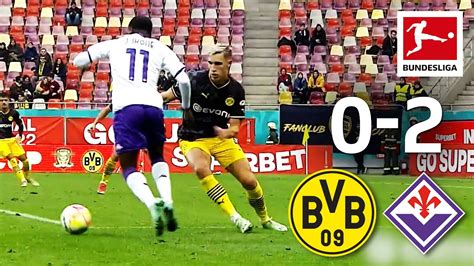 Borussia Dortmund Vs ACF Fiorentina 0 2 Highlights YouTube