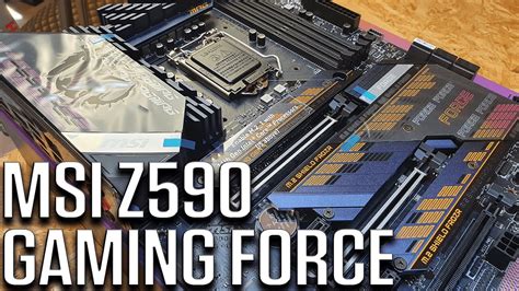 Msi Mpg Z590 Gaming Force L Alliage De La BeautÉ Et Des Performances Youtube