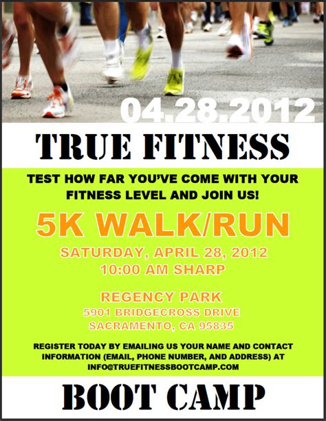 Natural Nutrition True Fitness Boot Camp Spring 5k Run