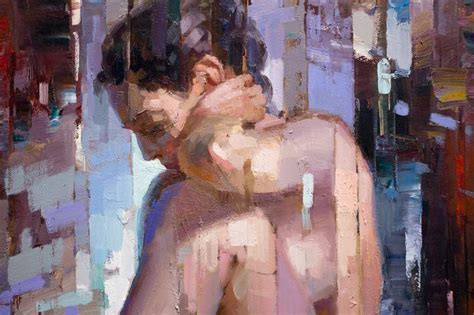 Sitting Nude Painting By Vadim Dolgov Saatchi Art