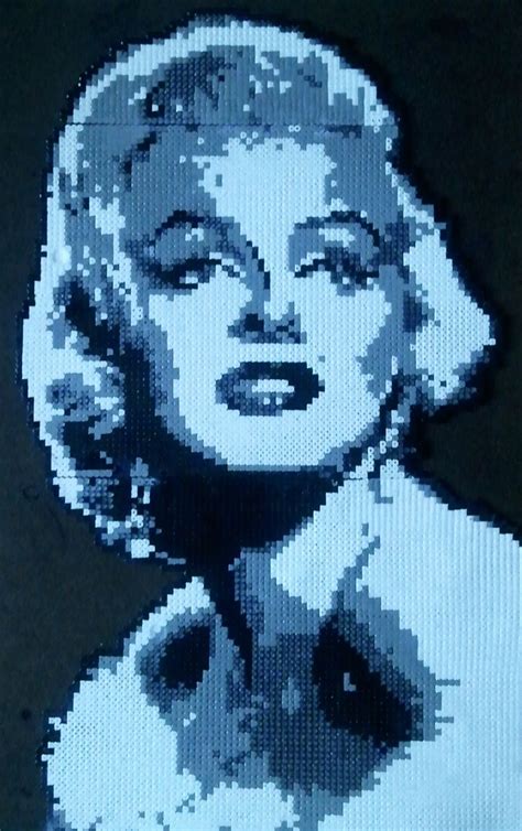 Marilyn Monroe Hama Perler By Tonyoh Perler Bead Art Perler Bead