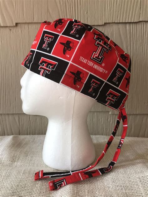 Texas Tech University Scrub Cap Surgery Cap Scrub Hat Scrub Etsy