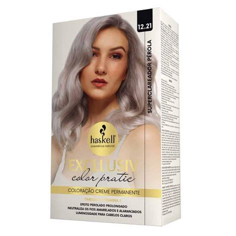 Kit Coloração Haskell Excllusiv Color Pratic 12 21 Superclareador