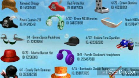 33 Roblox Hat Codes - YouTube