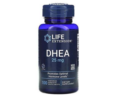 Купити ДГЕА Life Extension (DHEA) 25 мг 100 розчинних у роті таблеток в ...