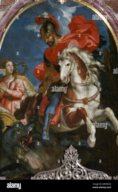 English St George As Dragon Slayer 1672 Frans De Neve St George