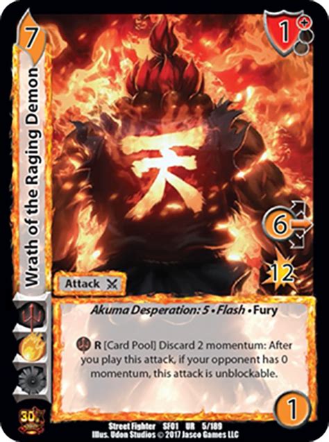 Wrath Of The Raging Demon Street Fighter Ccg Universus