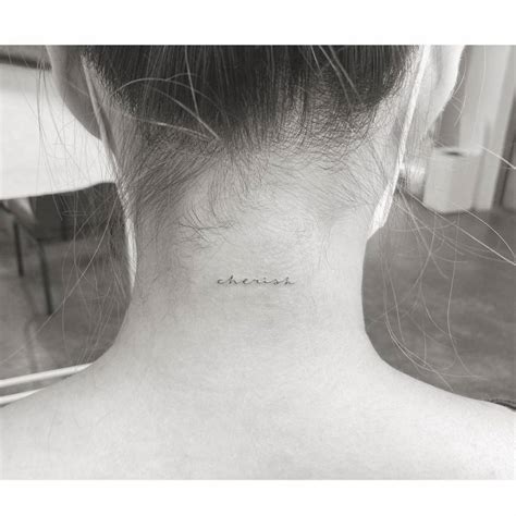 Back Of Neck Tattoos Words