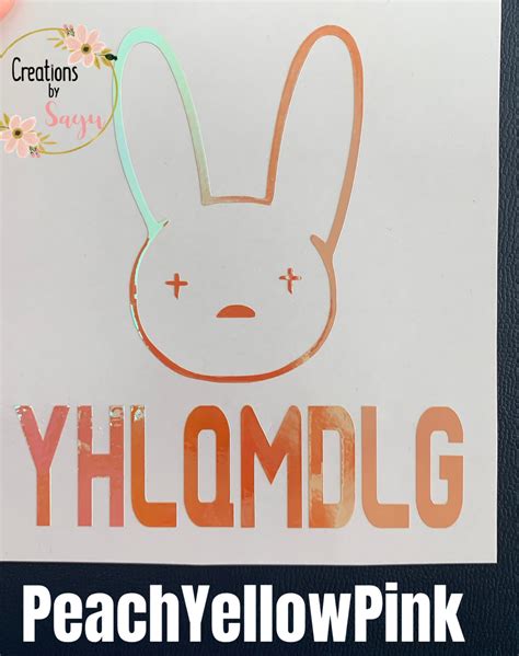 Bad Bunny Car Decal Yhlqmdlg Bad Bunny Decal Etsy