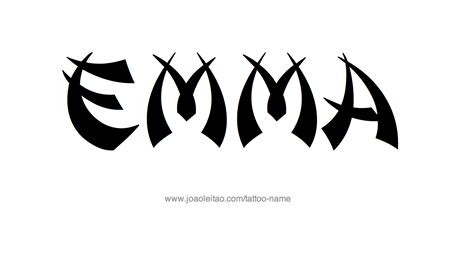 Emma Name Tattoo Designs