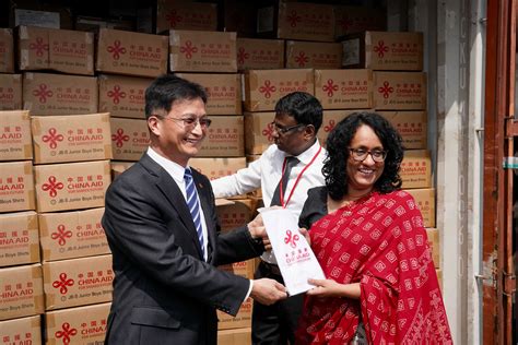 Chinese Aid For School Uniform Material Arrives In Sri Lanka