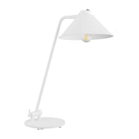 LAMPKA BIURKOWA BIAŁA INDUSTRIALNA LOFT ARGON GABIAN 4996