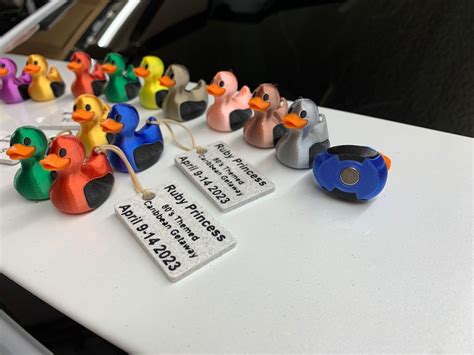 3d Printed Mini Micro Ducks Multi Colored 3d Printed Cruise Ducks With