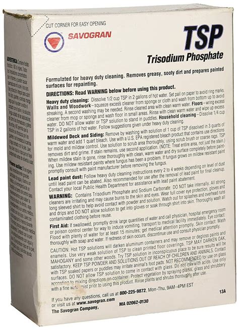 Savogran Tsp Trisodium Phosphate 10621 Heavy Duty Cleaner 1lb Ebay