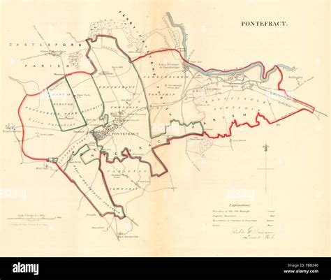 Map of pontefract hi-res stock photography and images - Alamy