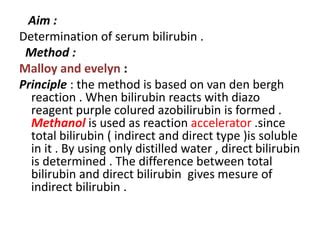 Bilirubin Estimation Ppt