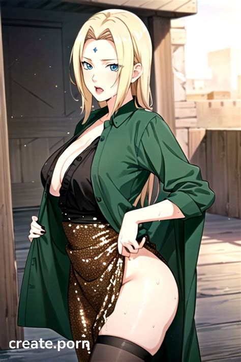 Sequin Dress Tsunade Naruto Model Hentai AI Porn