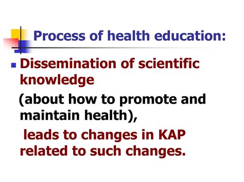 Definition Of Health Education Slideshare