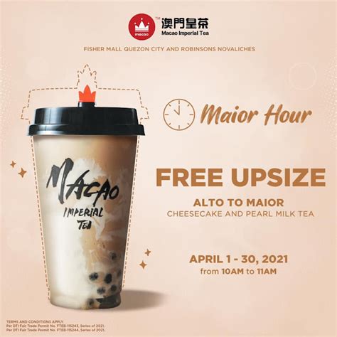 Manila Shopper Macao Imperial Tea Promos For April 2021