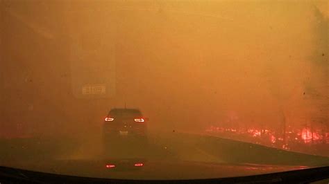 Dashcam footage shows raging Nova Scotia wildfire | CTV News