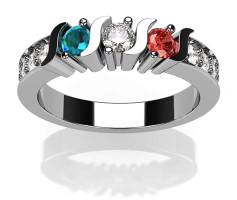 Nana S Bar W Sides Multistone Mothers Day Ring Gift For Women