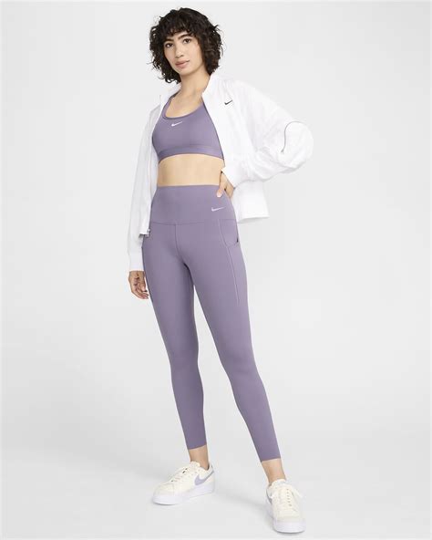 Leggings De De Tiro Alto Y Sujeci N Media Con Bolsillos Para Mujer