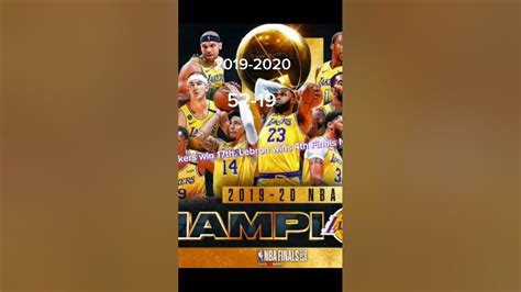 Los Angeles Lakers Timeline 2013 2023 Youtube