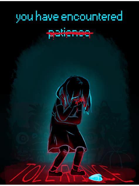 Patience Soul Undertale Fallen Humans Sticker For Sale By Zoramoyashi Redbubble