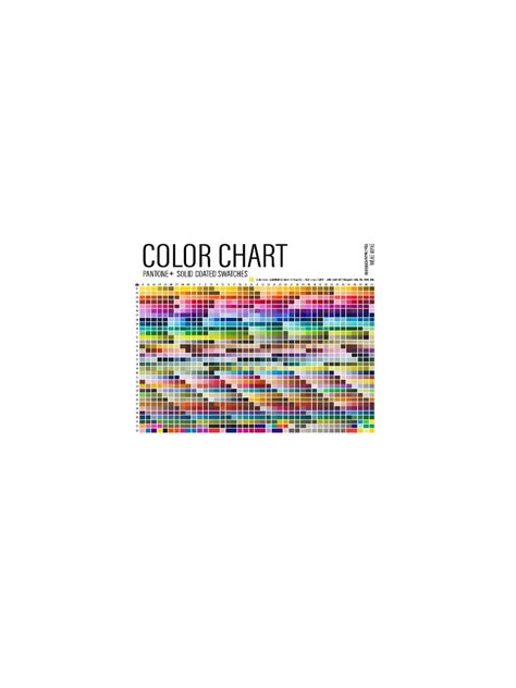 Color Chart Pantone+ Solid Coated Swatches | PDF 