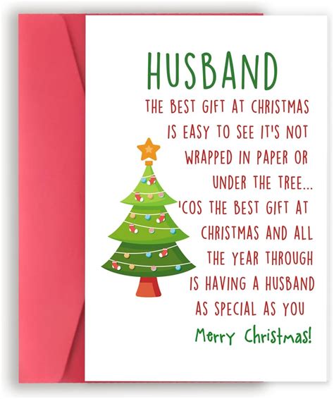 Amazon Yikalus Cute Christmas Birthday Card For Husband From Wife